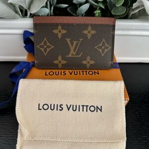 NEW in Box Louis Vuitton Monogram Porte Cartes Card Case Holder Wallet